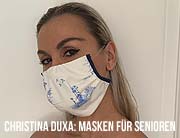 Corona-Krise: Gute Idee in der Krise - Unternehmerin Christina Duxa macht jetzt Masken und hilft Senioren  (©Foto. Christina Duxa)